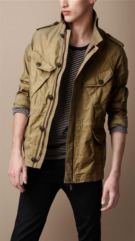 burberry brit cotton blouson jacket|Burberry Brit jacket men's.